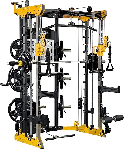 yellow workout machine