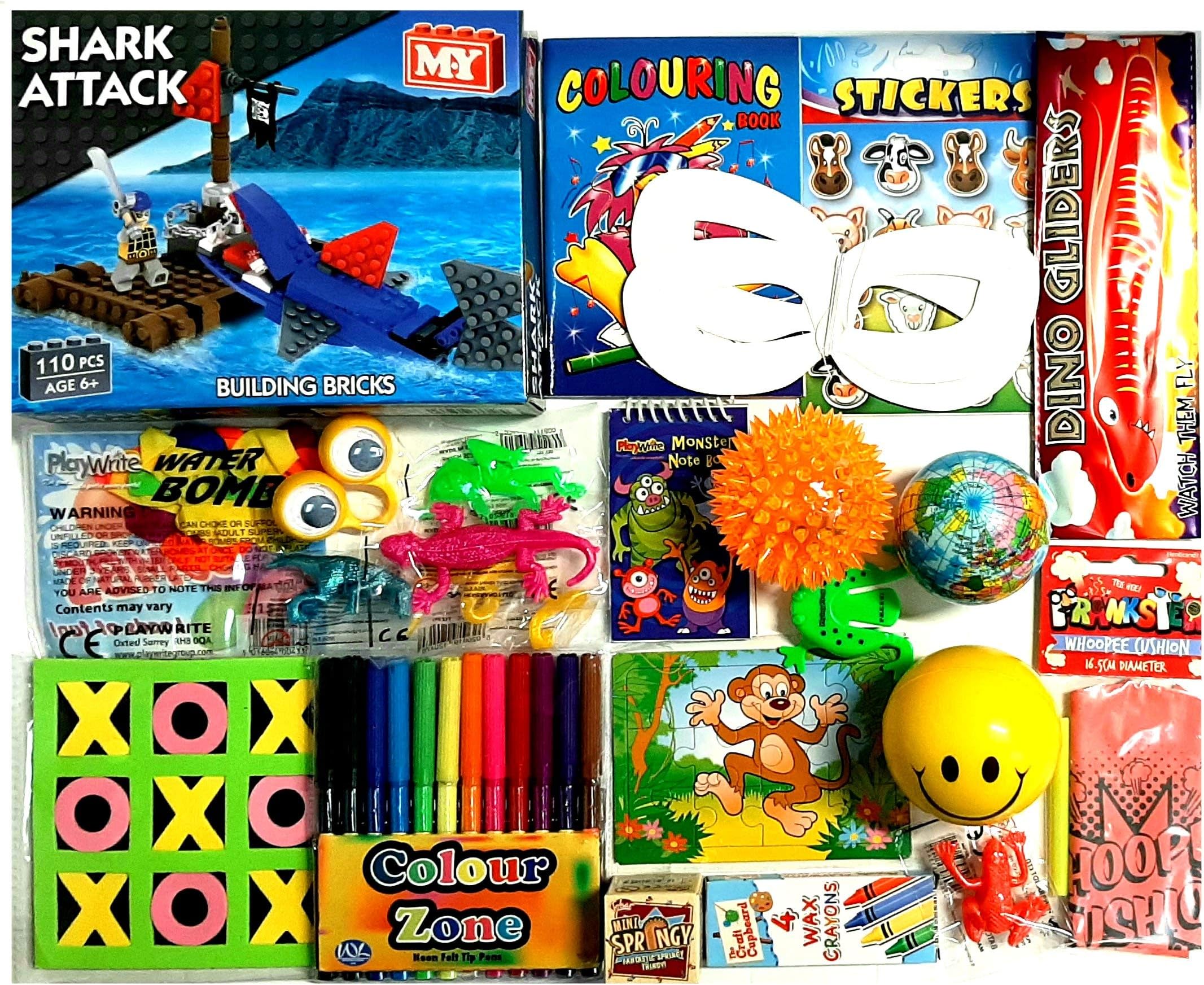 24pc Children's Kids Activity Pack - Toys, Puzzles, Pens, Activity Books & More