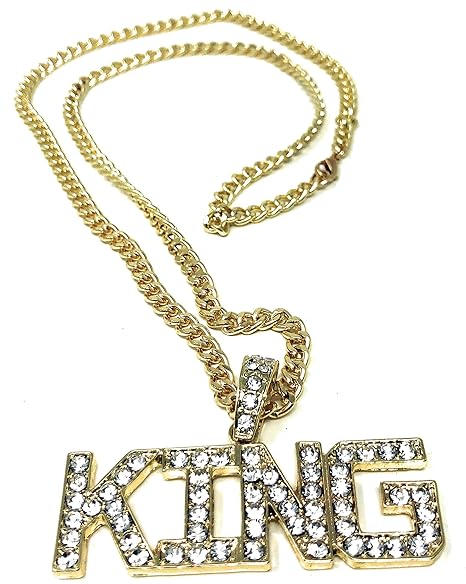 Unbekannt BABO Lude Macho Prolethen Hiphop Rapper Kette Necklace King Strass Bling Bling