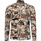 Lichenland Men's 100% Merino Wool Hunting Base Layer Tops Camo Shirts