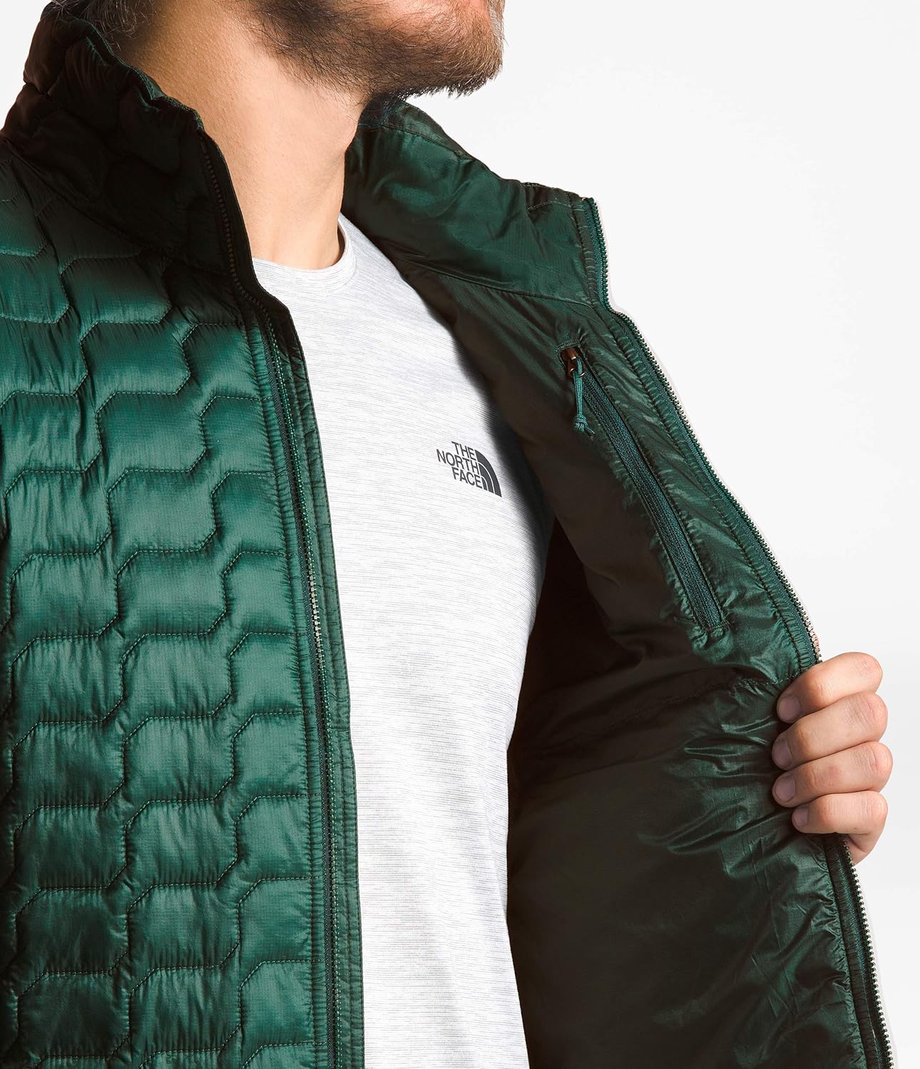 north face thermoball botanical green