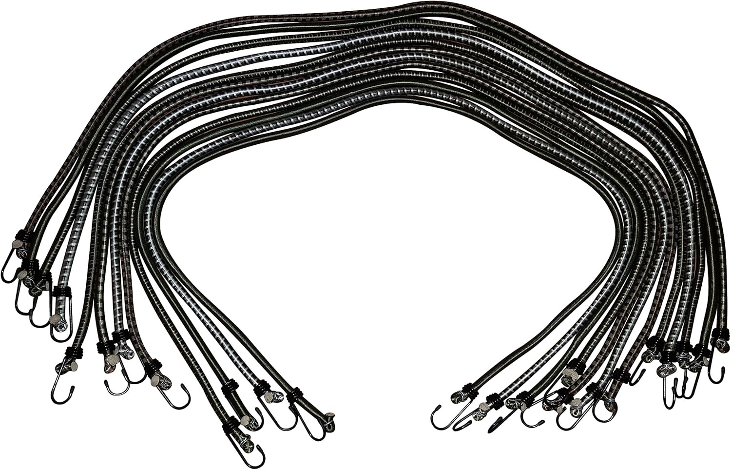 Outdoor Xtreme Heavy Duty Camo Premium Bungee Cord 48" Set 12 Pack