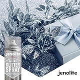 JENOLITE Silver Glitter Spray 400ml Clear Lacquer Multi-Surface Crafting view 7