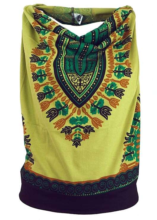 Guru-Shop Goa Top, Dashiki Psytrance Neckholder Top, Damen, Baumwolle, Tops & T-Shirts Alternative Bekleidung
