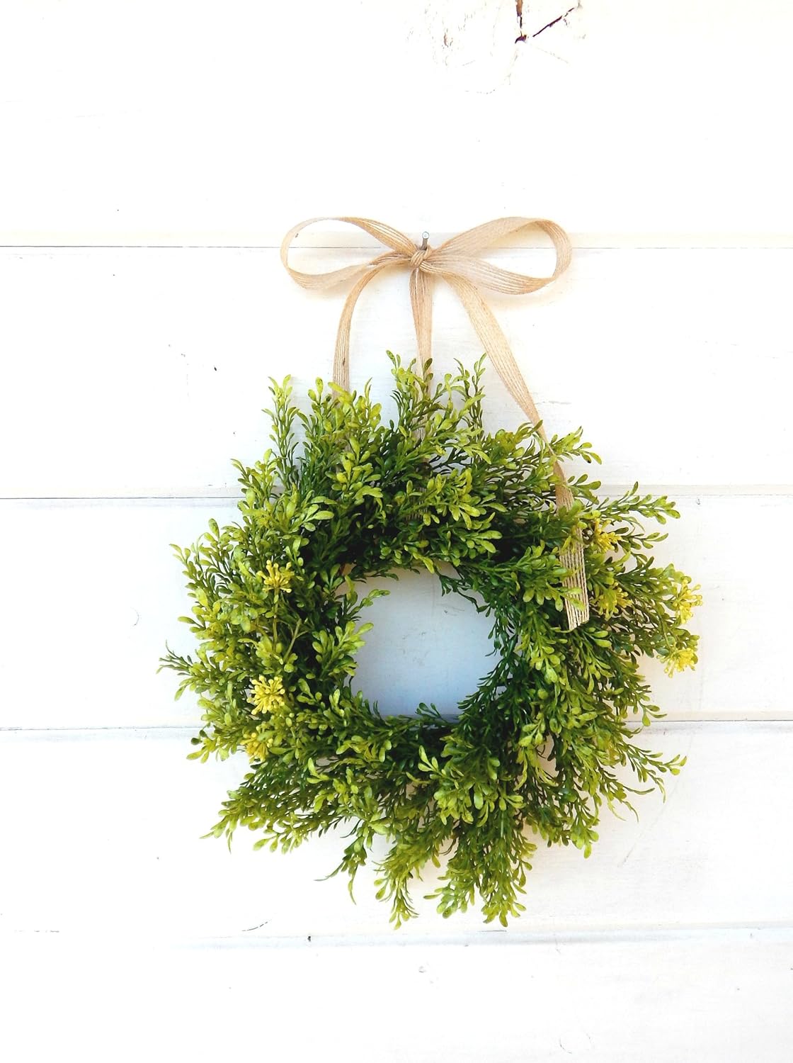 Amazon Com Mini Window Wreath Mini Tea Leaf Wreath Fixer Upper