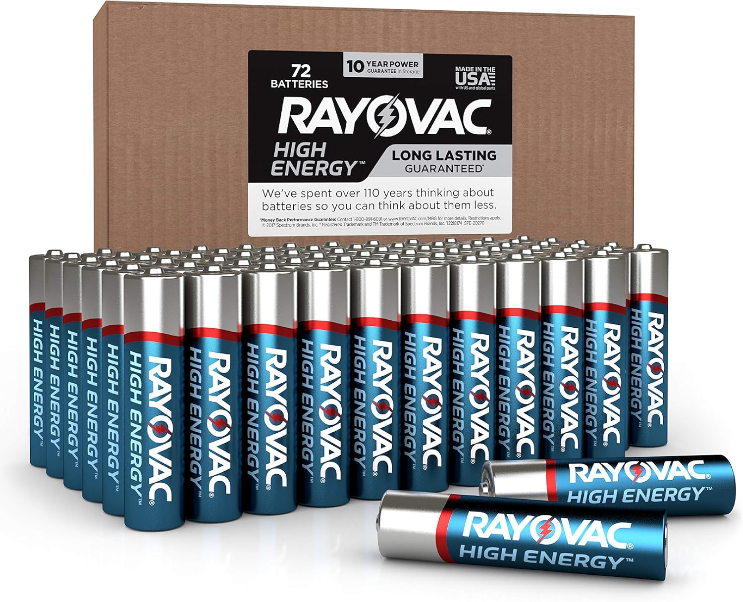 Rayovac AA Batteries, Alkaline Double A Batteries (72 Battery Count): Health & Personal Care