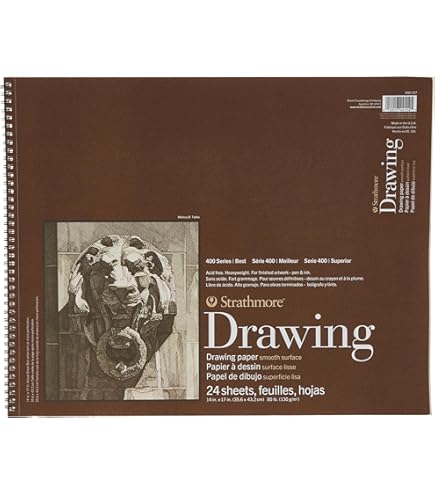 Design Ideation 11x17 Wire Bound Sketchbook - 67lb Mixed Media Paper Top Spine Binding