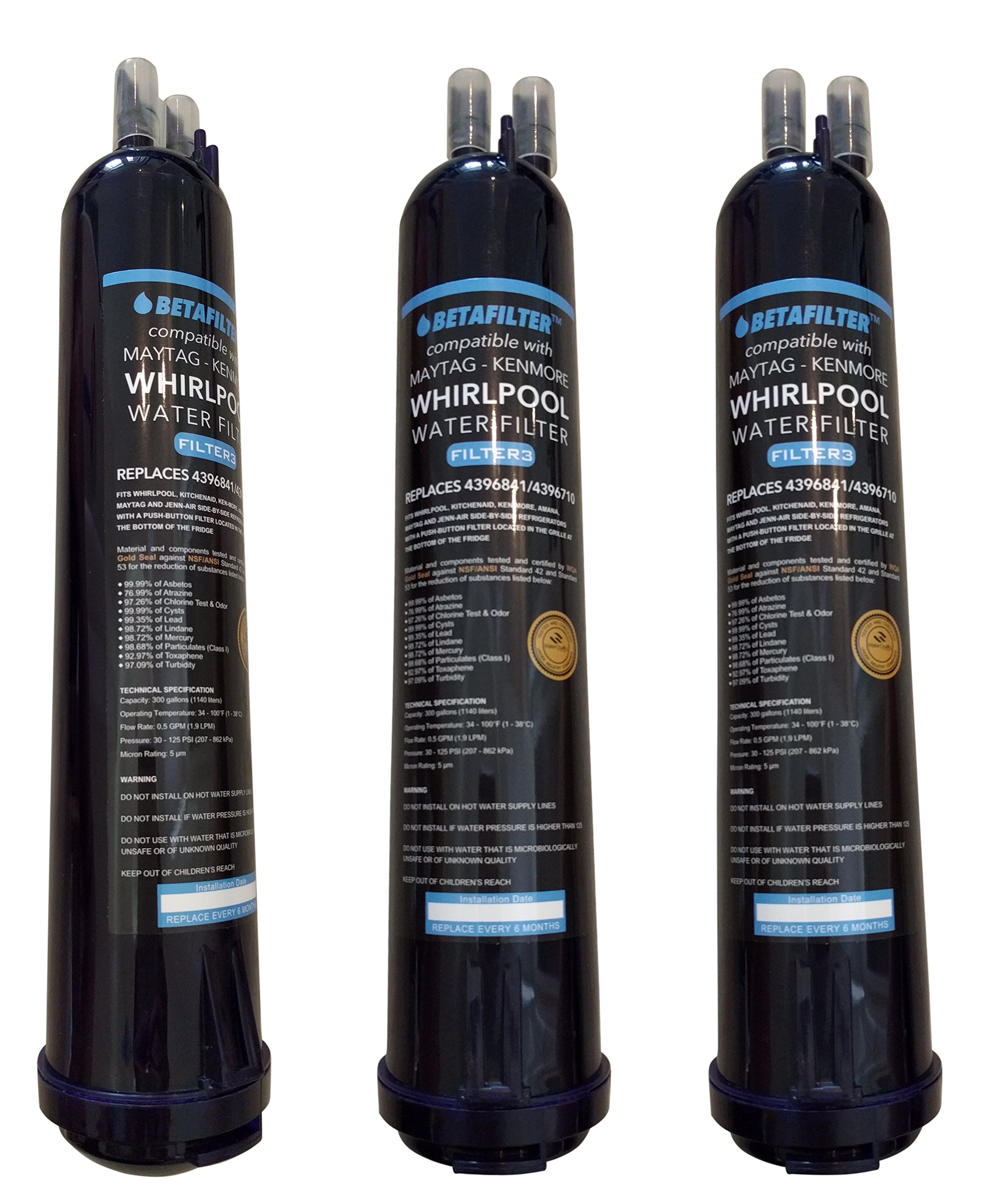 3-Pack Beta Water Filter Replacement Cartridge Compatible To Whirlpool Pur Pu.. 15 91ZoERtZW1L