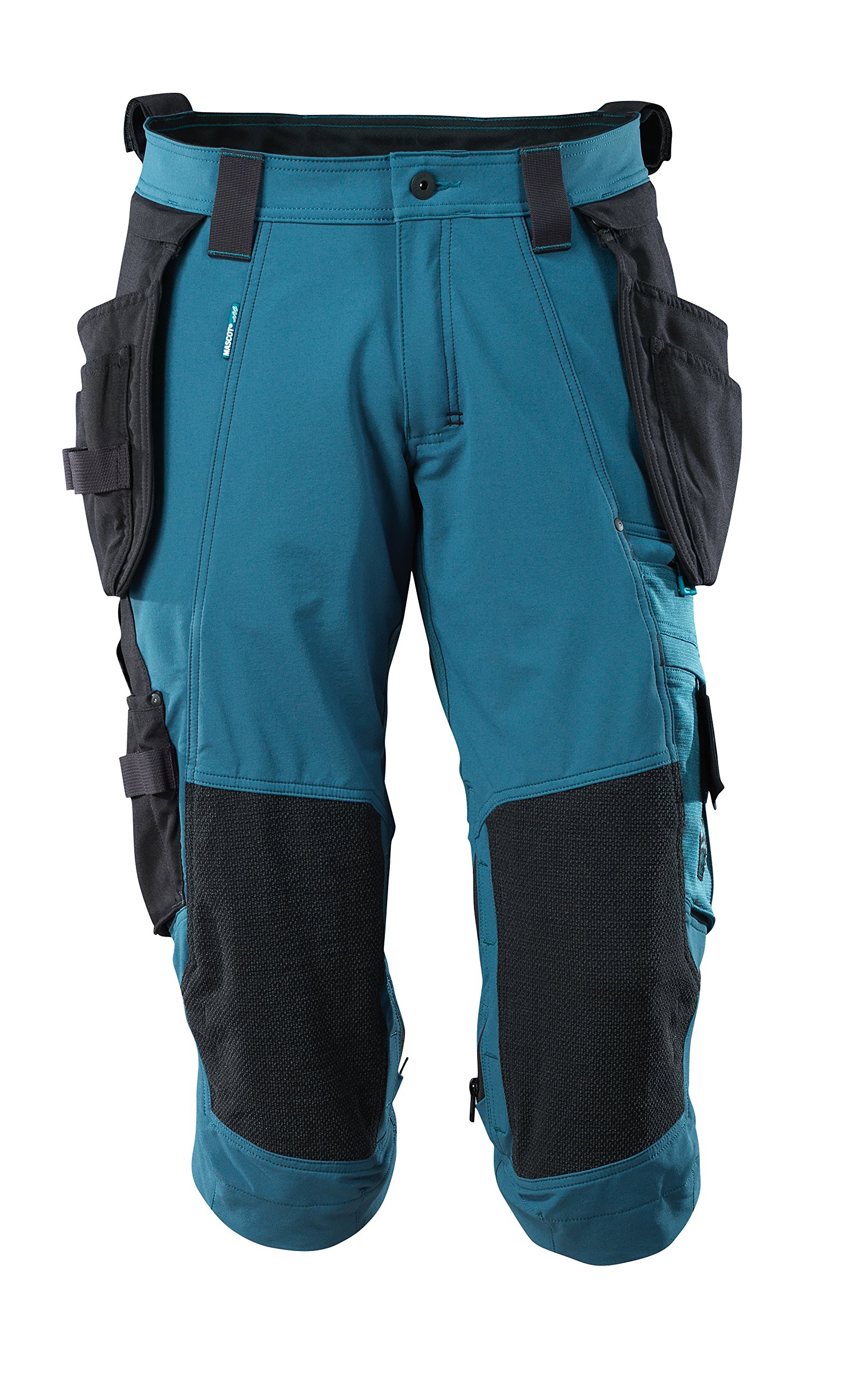 Mascot 17049-311-44-C50 Stretch Short Trousers with Pockets, Dark Petroleum, C50