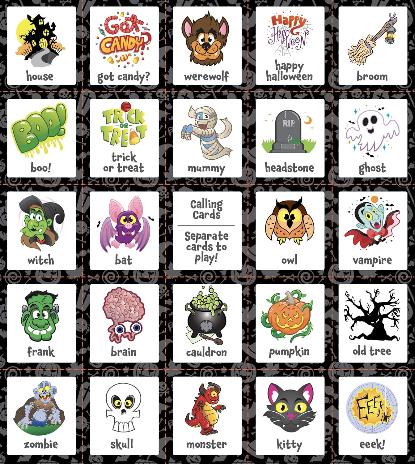 JOYIN 32 Halloween Bingo Game Cards (4x4 & 5x5) – 16 Players for Halloween Party Card Games, School Classroom Games, Trick or Treating, Halloween Party Favors Supplies, Family Activity: Toys & Games