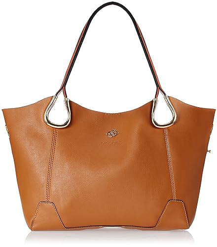 elespry Womens Tote Bag (Camel and Orange) (QC-41401-CO)