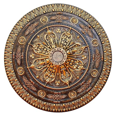 Fine Art Deco Arabic Caprice Hand Painted Ceiling Medallion 37 1 2