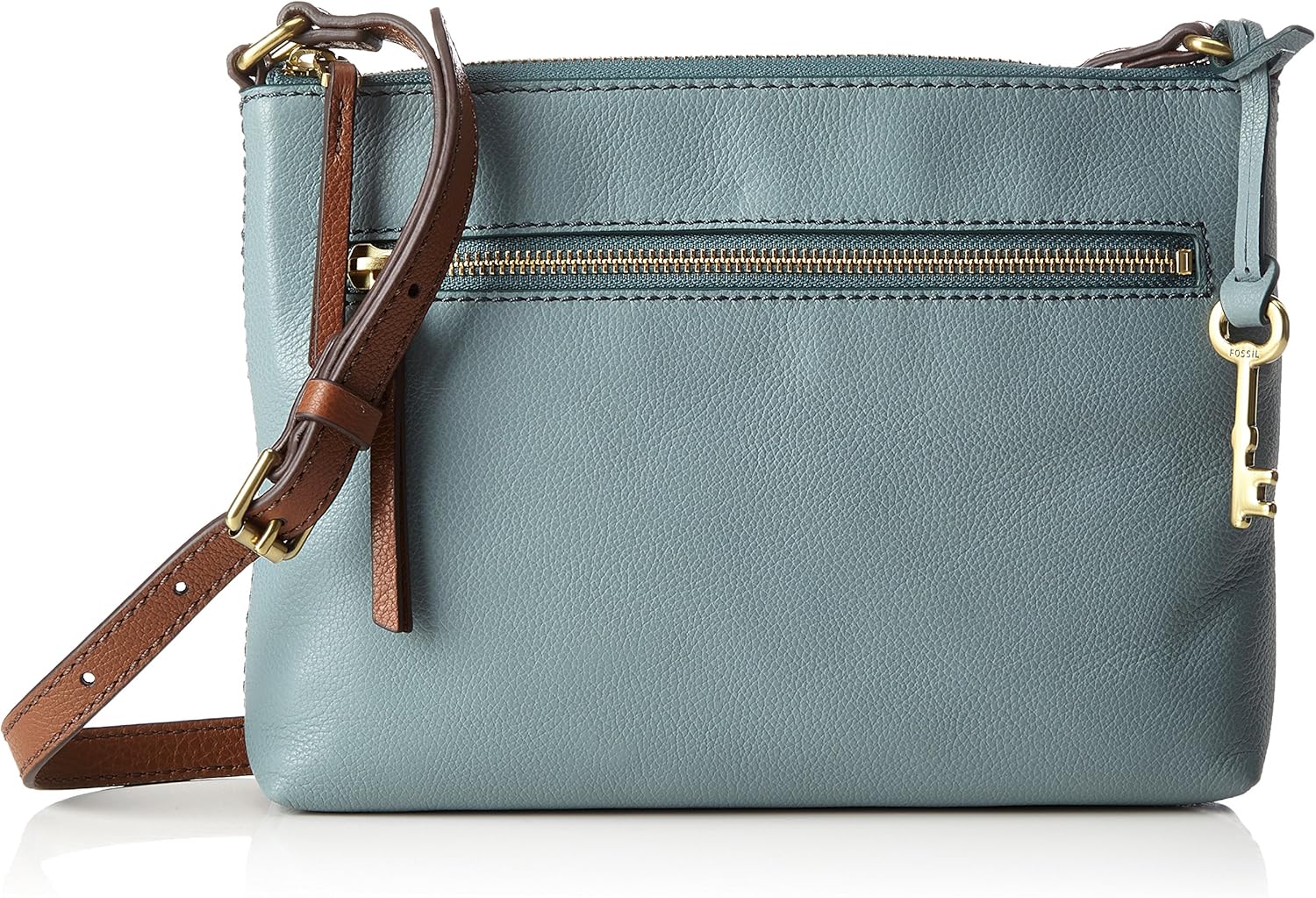 Fossil Fiona, Women’s CrossBody Bag, Blau (Steel Blue), 17.78x17.78x24