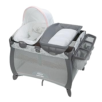 Graco Pack N Play Playard Includes Deluxe Portable Napper Full Size Infant Bassinet And Diaper Changer Diana