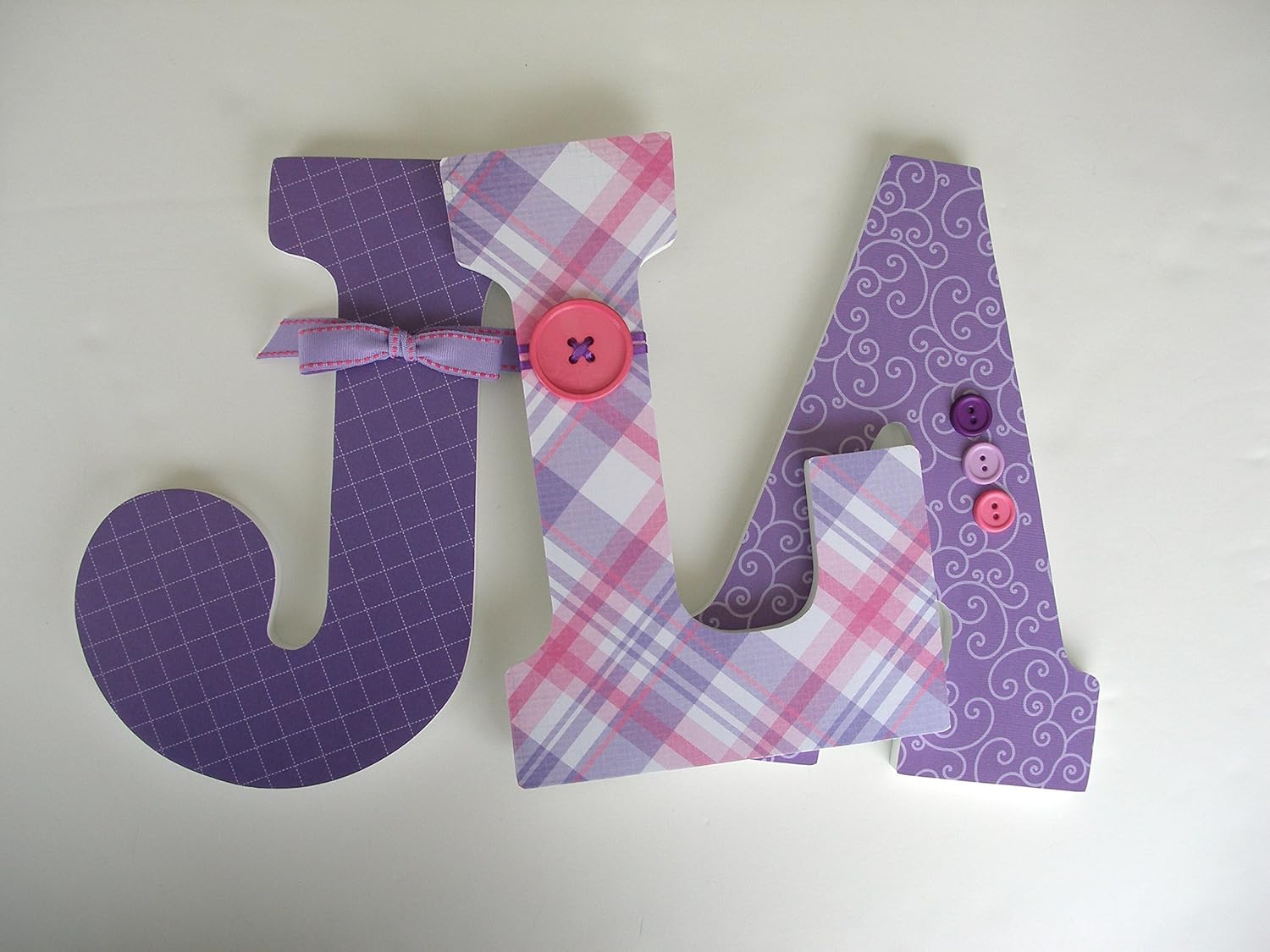 pink letters for nursery