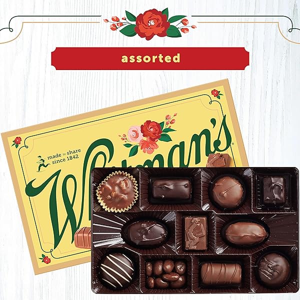WHITMAN’S SAMPLER MOTHER’S DAY ASSORTED CHOCOLATES, 10 OUNCE (22 PIECES)