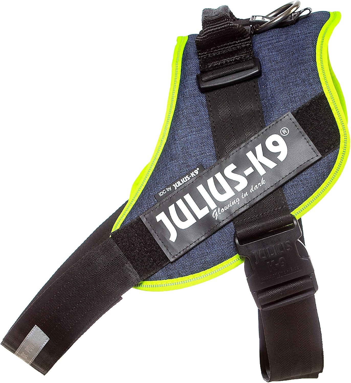 Julius-K9, 16IDC-FARNE-4, IDC Powerharness, dog harness, Size: 4, Jeans with neon edge - Image 3