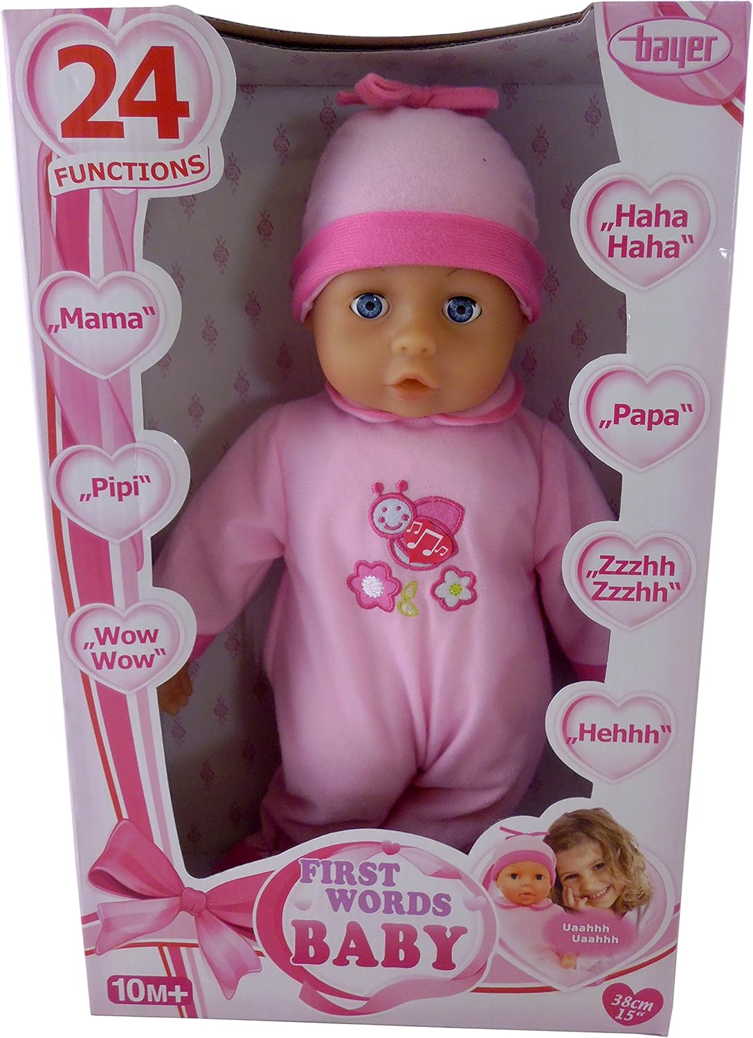 Bayer 38cm First Words Baby Doll with 