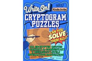 Write On! Cryptogram Puzzles (Kindle Scribe Only) (Write On! Kindle Scribe Activity Books)
