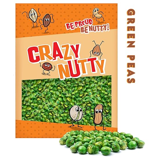 Roasted & Salted Green Peas 2 Pounds, Great Healthy Snacks for Adults