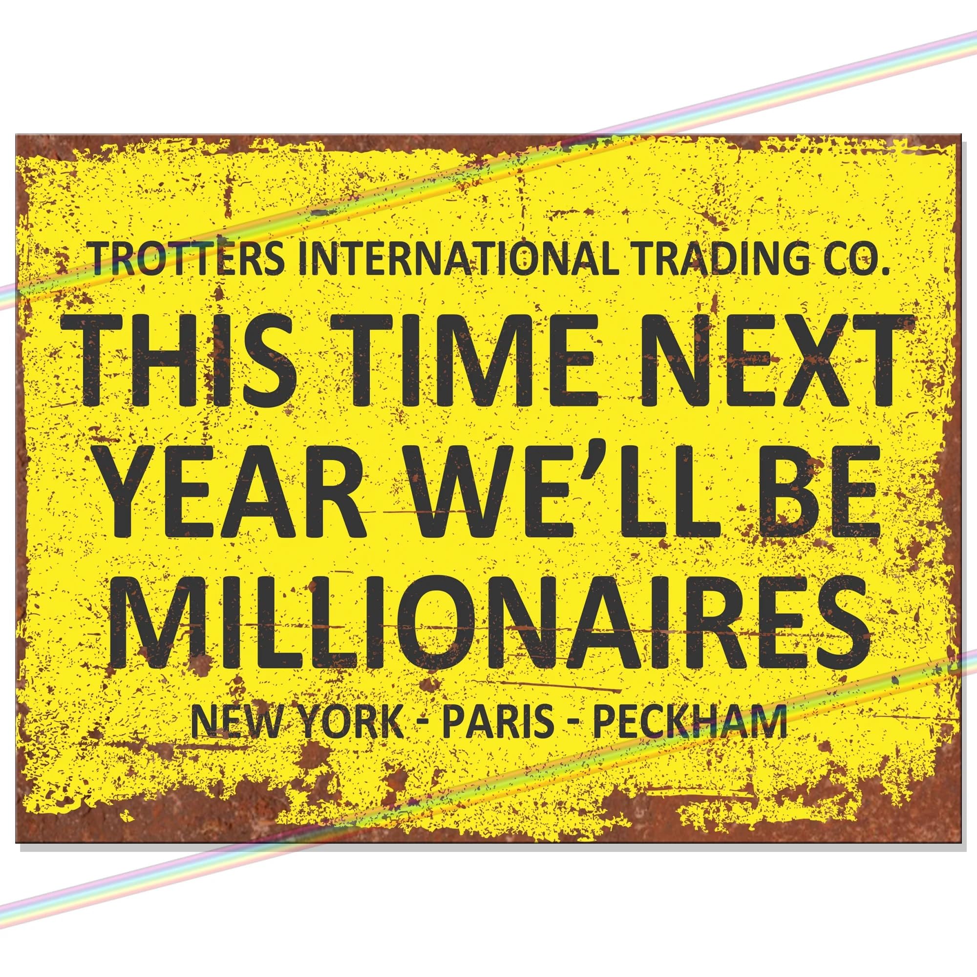 "This Time Next Year..." Funny Metal Bar Sign | Retro Wall Plaque for Home Pub, Garden Bar & Garage | Vintage Father's Day Gift 2026 | Man Cave Memorabilia, 20cm x 15 cm Made in UK