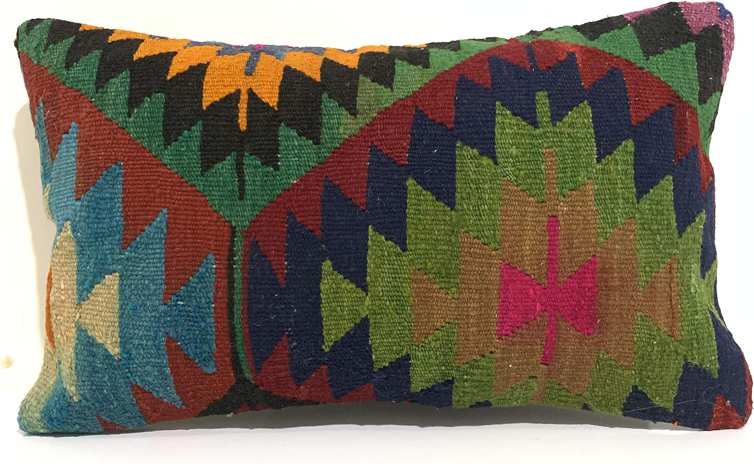 kilim lumbar pillow vintage lumbar kilim pillow cover kilim cushion pillows 12X20 Handmade Pillow