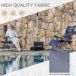 Sweetcrispy Zero Gravity Chairs, Set of 2 Portable