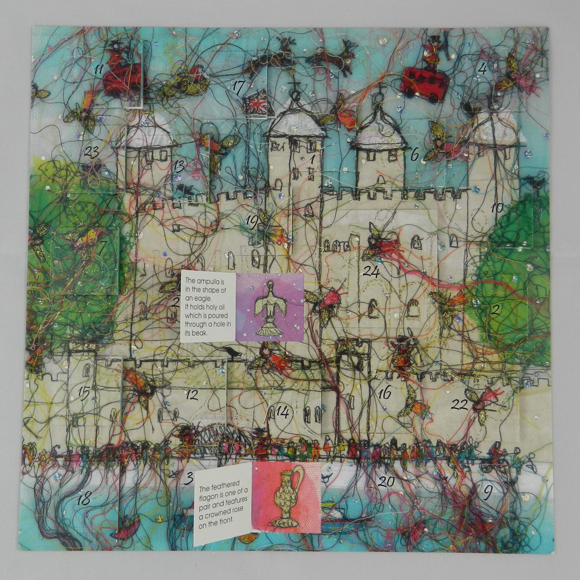 Swiss Kiss Tower Treasures Advent Christmas Advent Calendar 290 x 290 mm with pictures and facts