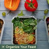 Zuvo Pack of 50 Aluminium Foil Food Containers with Lids 14.5x12.5x4.5cm view 5