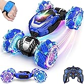 Remote Control Car, Gesture Sensing RC Stunt Car, 4 WD Transform Off Road for Rotating, 2.4Ghz Hand Controlled Remote Control Twister Cars, RC Cars for Kids Boys Girls Toy Gift Age 6 7 8 9 10 11 12 yr