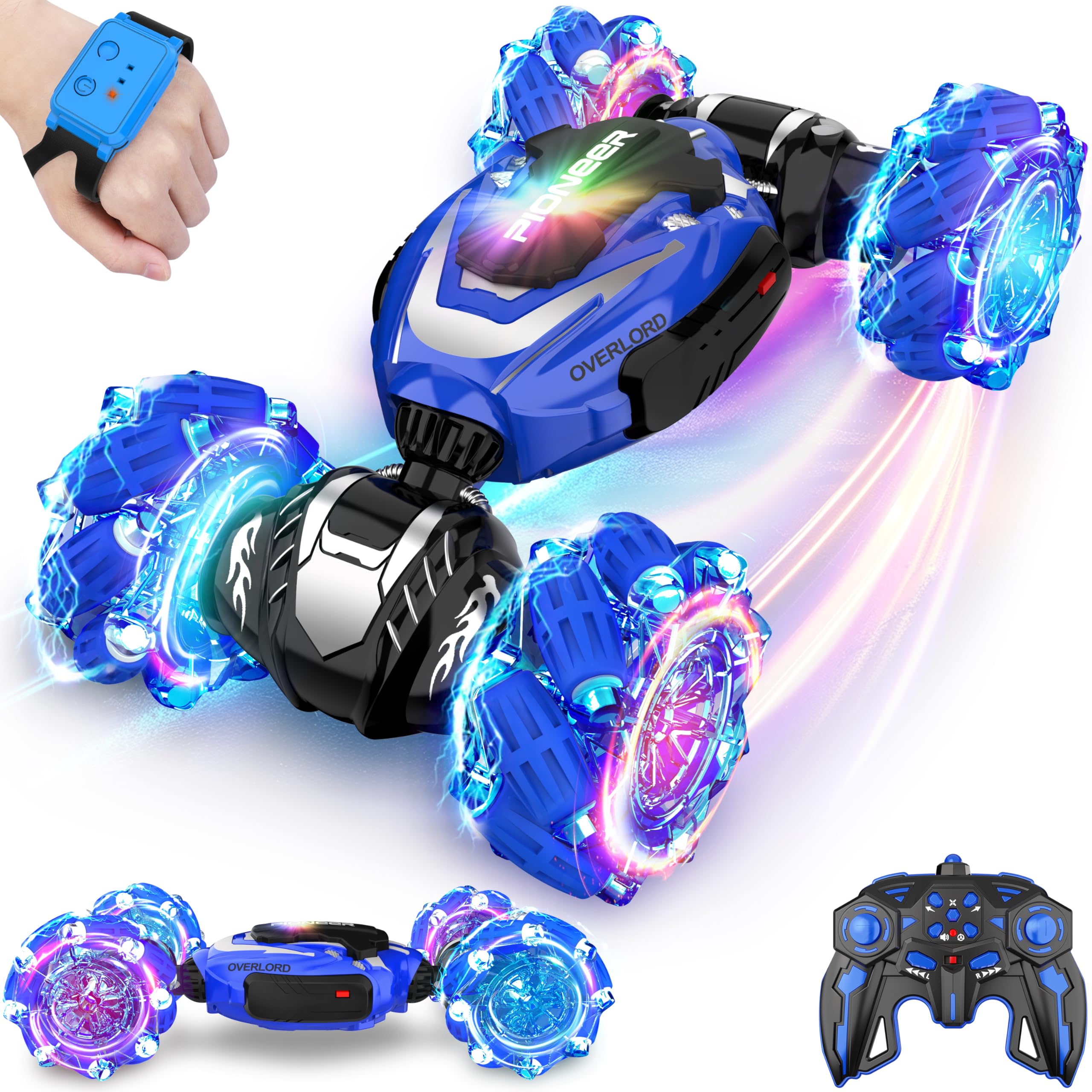 Photo 1 of *UNTESTED*
Remote Control Car, Gesture Sensing RC Stunt Car, 4 WD Transform Off Road for Rotating, 2.4Ghz Hand Controlled Remote Control Twister Cars, RC Cars for Kids Boys Girls Toy Gift Age 6 7 8 9 10 11 12 yr