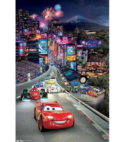 Amazon.com: Trends International Cars 2 Triptych 2 Wall Poster