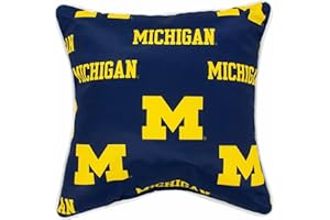 College Covers Outdoor Decorative Pillow Pillow, 16" X 16", Michigan Wolverines