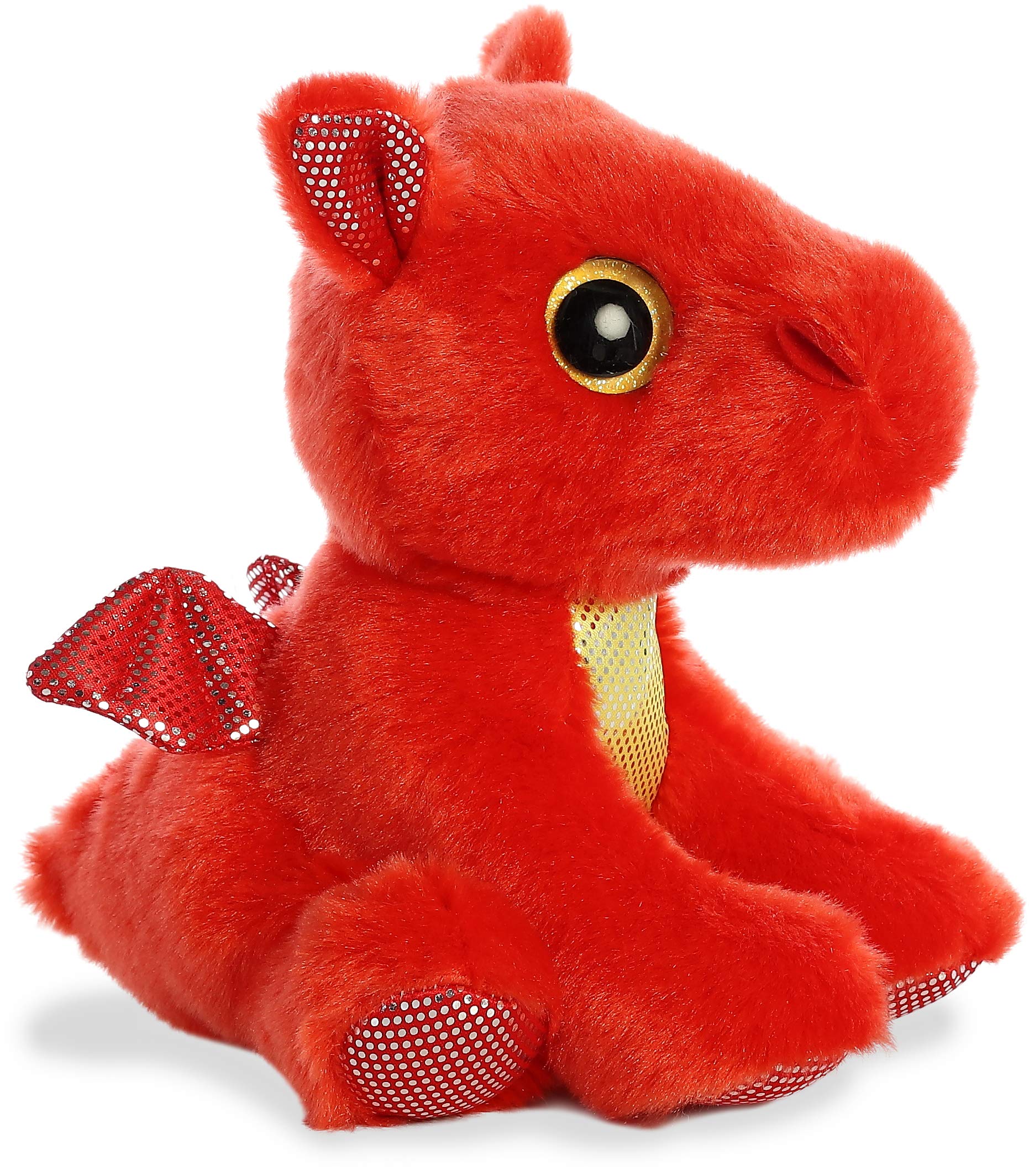 Aurora World Plush - Sparkle Tales - FLAME RED DRAGON (7 Inch - View #4