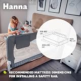 LioneLO Hanna Bed Guard for Toddlers 150 x 66 cm Brand Lionelo view 5