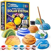 National Geographic Magnetic Solar System Painting Kit – 3D Magnet Making Kit, Paint 8 Planets & The Sun, Craft Kit with Paints, Brushes, Magnets & More, Kids Art Kit, DIY Magnets