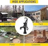VEVOR Cast Iron Hand Pump Retro Garden Pond Water Spout 6.5cm Wide Black view 7