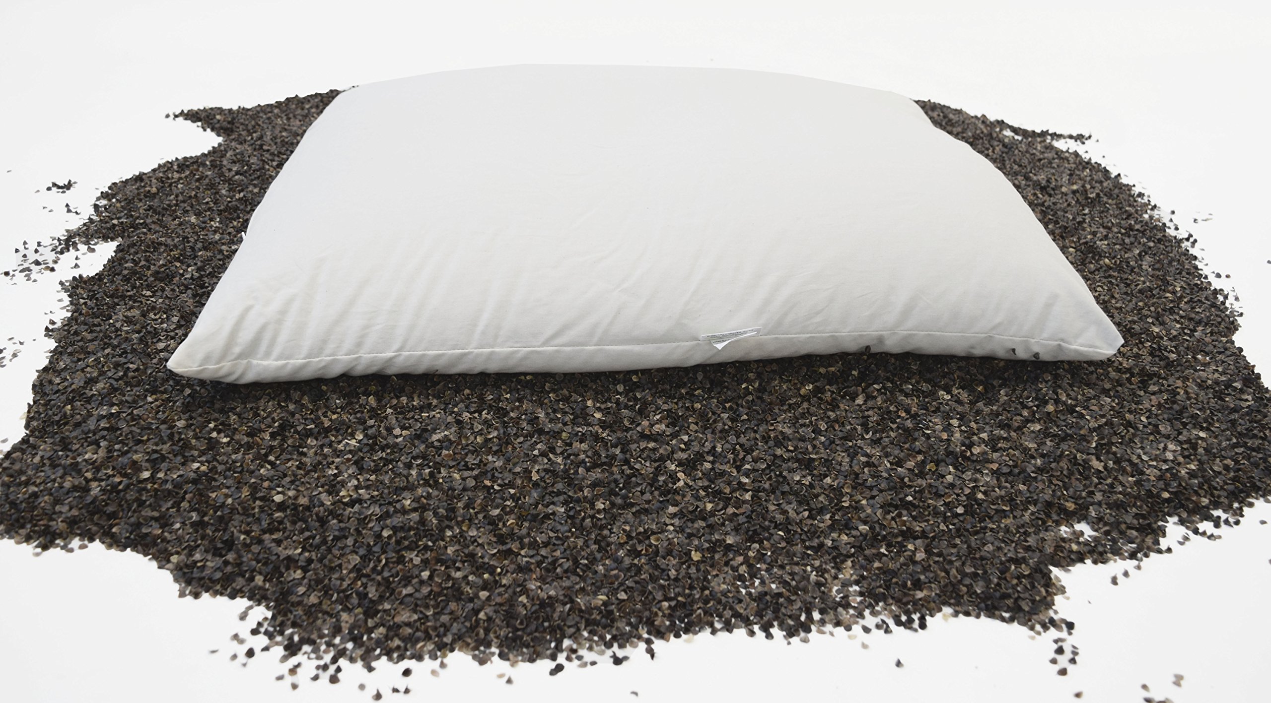 WheatDreamz Organic Buckwheat Hull Pillow Standard (20"x 25