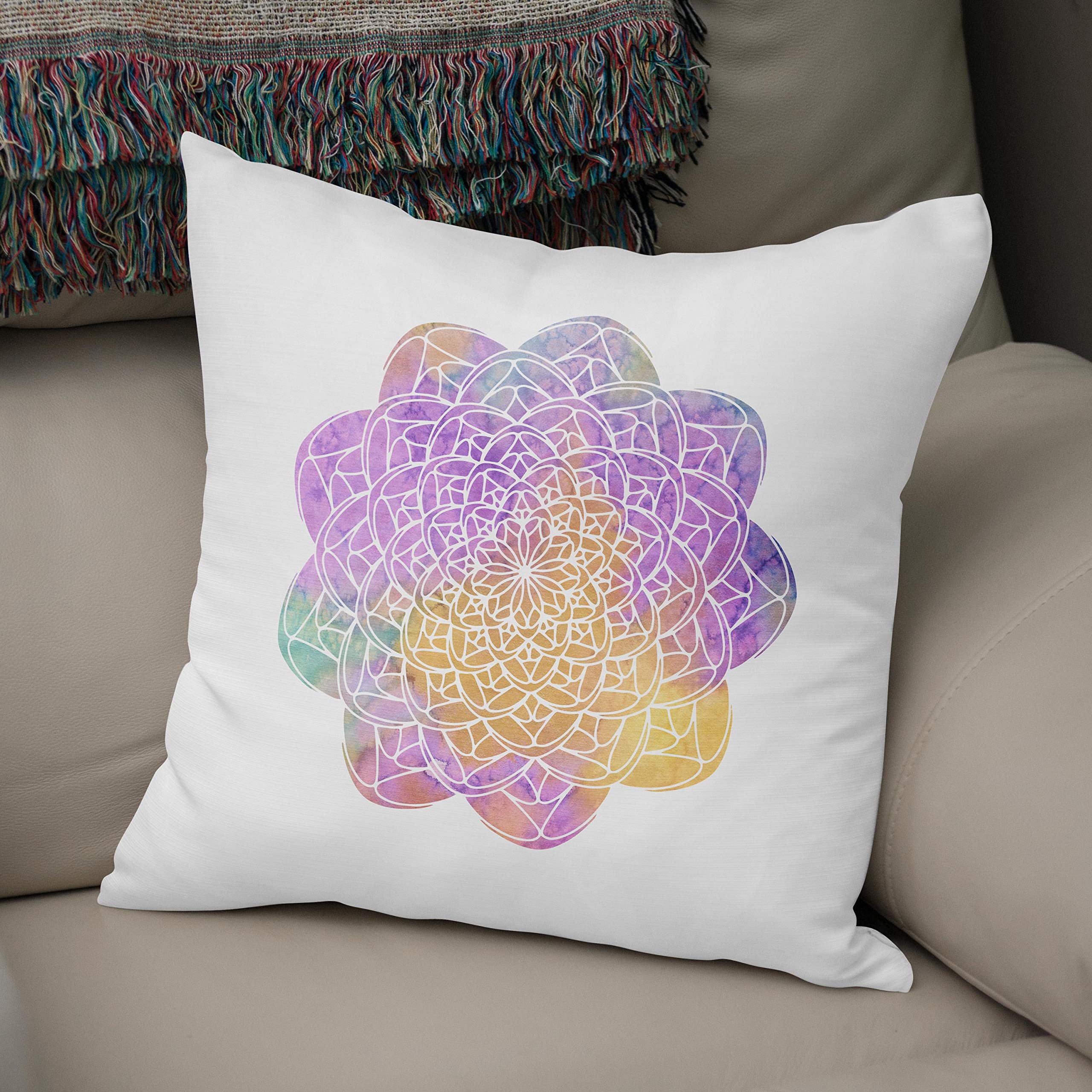 Bonamaison, Decorative Cushion Cover - 50% Cotton 50% Polyester - 43x43cm - Designed and Manufactured in Turkey