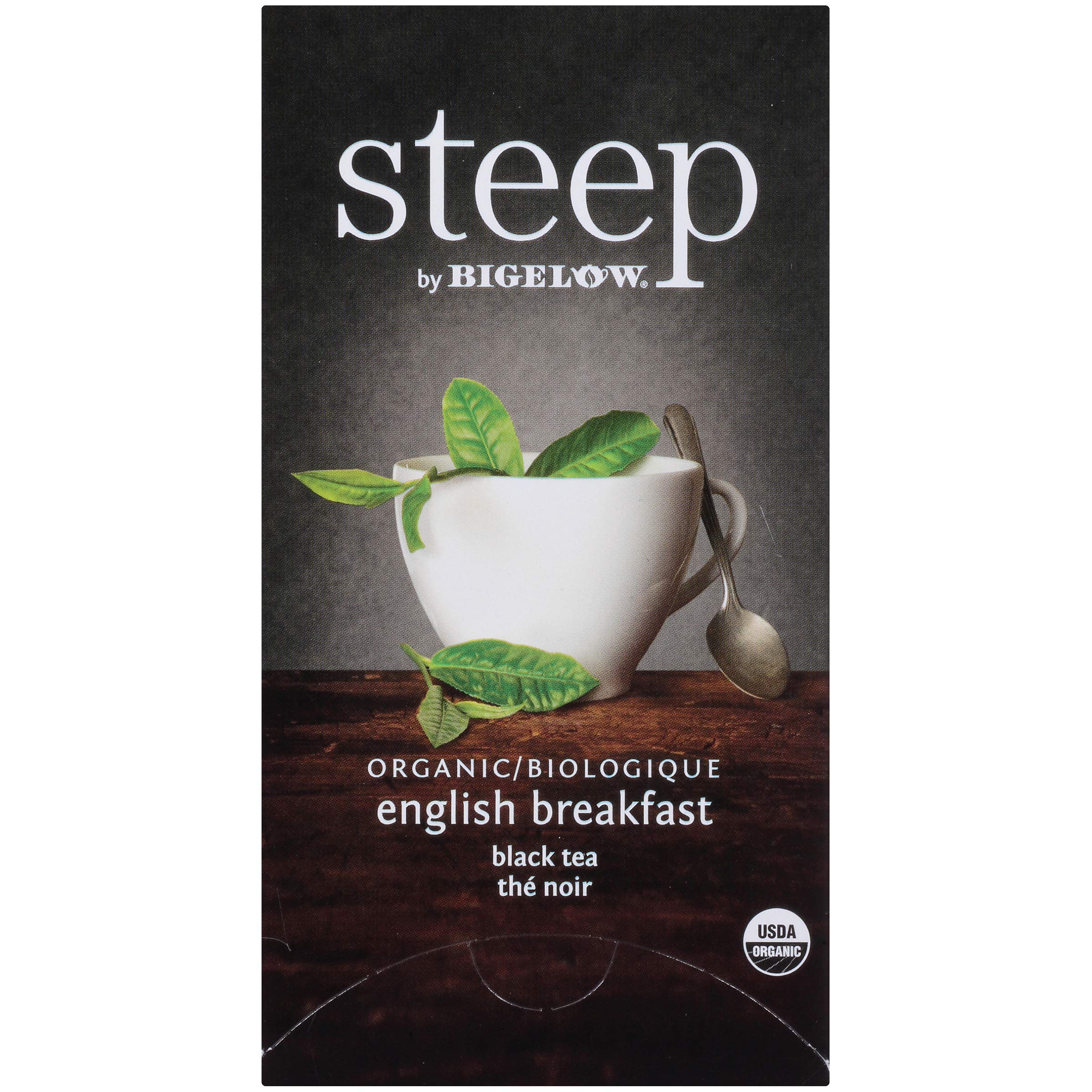 Steep by Bigelow Organic English Breakfast Tea 20 Count 1.6 oz (Pack of