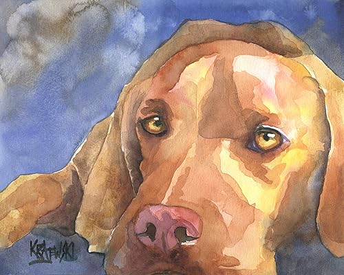 vizsla painting