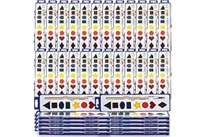 Color Swell Bulk Watercolor Paint Set – 36-Pack with 8 Washable Colors & Shape Learning Tools – Includes Strong Wood Brushes for Kids