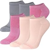 Hanes Women's Socks Pack, Supersoft Mid Crew and No-show Socks for Women, 6 Pack