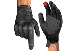 NoCry Tactical Gloves for Men with Comfortable Knuckle Guards - Durable Gloves with Reinforced Palm and Stitching - Perfect Combat Gloves Men with Touchscreen Fingers