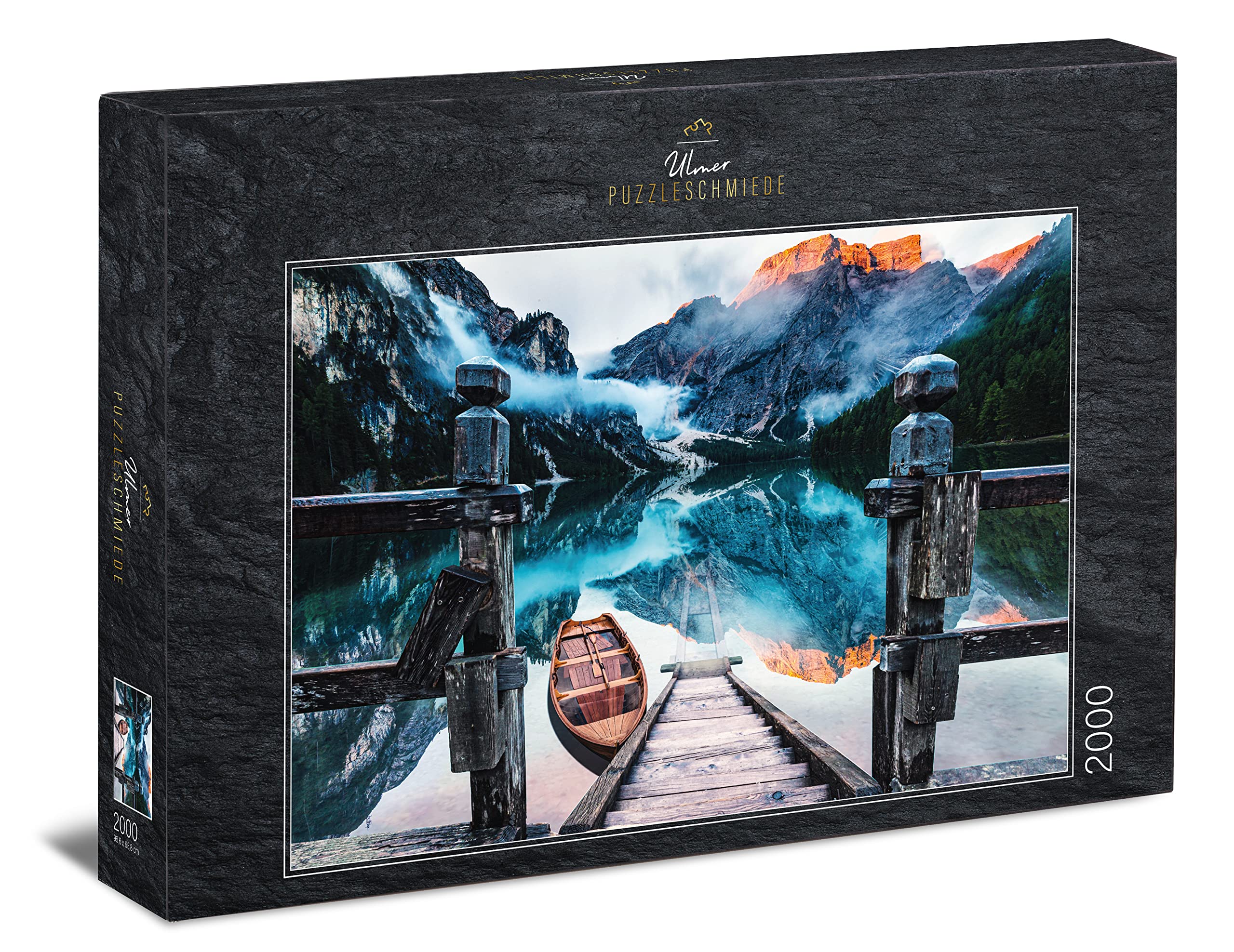 Ulmer Puzzleschmiede - Puzzle 'Wild Lake' - 2000 Piece Puzzle - Evening Prague Wild Lake Motif