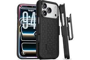 MOTIVE for iPhone 17 Pro Max Holster Case, Belt Clip Case for iPhone 17 Pro Max, Shell Holster Combo i Phone 17 Pro Max, Slim Drop Shockproof Protective Cover with Kickstand (6.9") | Ranger v1 Series