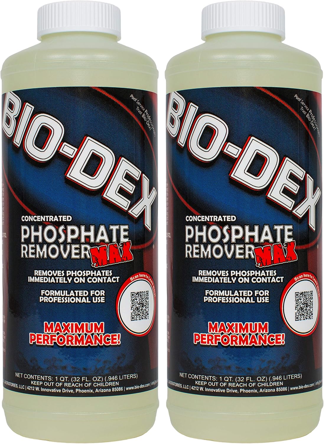 BioDex Phosphate Remover Max (1 qt) (2 Pack) Garden