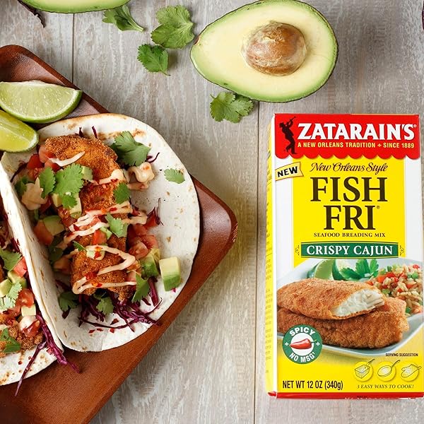 ZATARAIN’S CRISPY CAJUN FISH FRI SEAFOOD BREADING MIX, 12 OZ