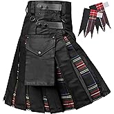 Hybrid Utility Kilts for Men Scottish Traditional Kilt with Flashes