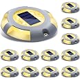 thumbnail image 2 of T-SUN 8-Pack Solar Deck Lights – Dusk-to-Dawn LED Pathway Lights For Garden, Driveway, Dock, Waterproof, Gray Aluminum 2 of 2